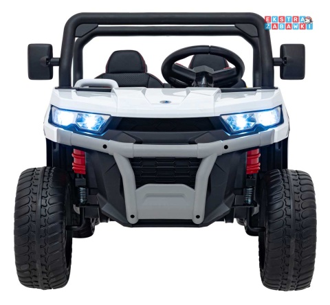 Farmer Truck Speed 900 na akumulator - biały, 4x45W 12V/10Ah, EVA, ekoskóra, elektryczny kiper [XMX-623B]