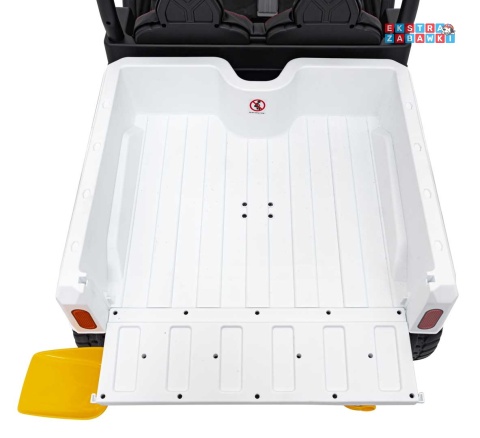 Farmer Truck Speed 900 na akumulator - biały, 4x45W 12V/10Ah, EVA, ekoskóra, elektryczny kiper [XMX-623B]