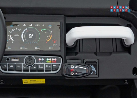 Farmer Truck Speed 900 na akumulator - biały, 4x45W 12V/10Ah, EVA, ekoskóra, elektryczny kiper [XMX-623B]