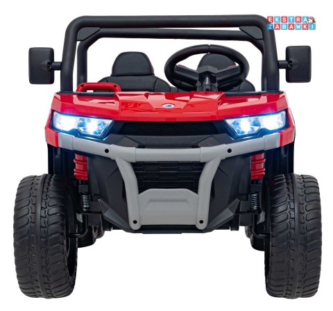 Farmer Truck Speed 900 na akumulator - czerwony, 4x45W 12V/10Ah, EVA, ekoskóra, elektryczny kiper [XMX-623B]