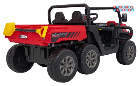 Farmer Truck Speed 900 na akumulator - czerwony, 4x45W 12V/10Ah, EVA, ekoskóra, elektryczny kiper [XMX-623B]