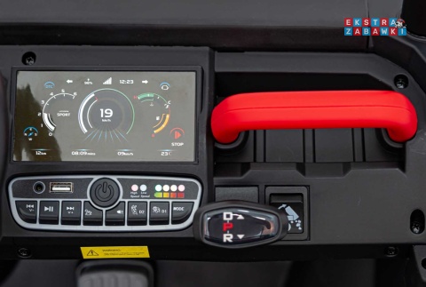 Farmer Truck Speed 900 na akumulator - czerwony, 4x45W 12V/10Ah, EVA, ekoskóra, elektryczny kiper [XMX-623B]