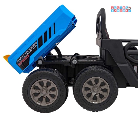 Farmer Truck Speed 900 na akumulator - niebieski, 4x45W 12V/10Ah, EVA, ekoskóra, elektryczny kiper [XMX-623B]