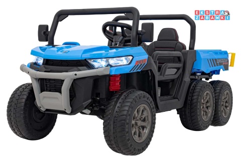 Farmer Truck Speed 900 na akumulator - niebieski, 4x45W 12V/10Ah, EVA, ekoskóra, elektryczny kiper [XMX-623B]