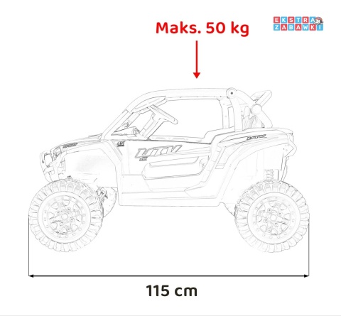 KCK buggy na akumulator - różowy, 4x50W 24V/9Ah, pilot, ekoskóra, EVA, MP3, Bluetooth [XMX-639]