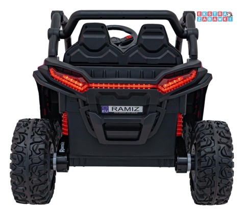 KCK buggy na akumulator - różowy, 4x50W 24V/9Ah, pilot, ekoskóra, EVA, MP3, Bluetooth [XMX-639]
