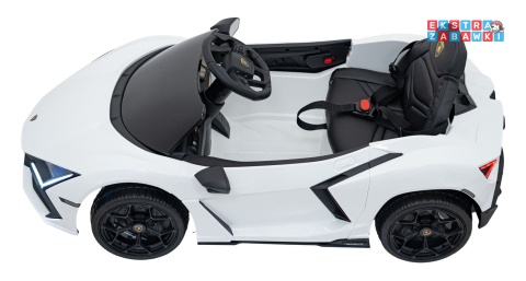 Lamborghini Revuelto na akumulator - biały, 4x4, 2x45W i 2x35W, 12V/9Ah, pilot, ekoskóra, EVA [QLS-8603]
