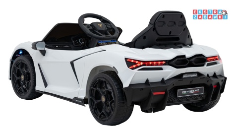 Lamborghini Revuelto na akumulator - biały, 4x4, 2x45W i 2x35W, 12V/9Ah, pilot, ekoskóra, EVA [QLS-8603]