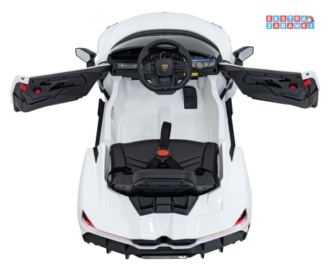 Lamborghini Revuelto na akumulator - biały, 4x4, 2x45W i 2x35W, 12V/9Ah, pilot, ekoskóra, EVA [QLS-8603]