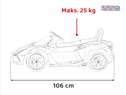 Lamborghini Revuelto na akumulator - czerwony, 4x4, 2x45W i 2x35W, 12V/9Ah, pilot, ekoskóra, EVA [QLS-8603]