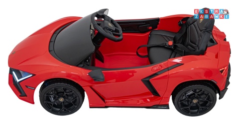Lamborghini Revuelto na akumulator - czerwony, 4x4, 2x45W i 2x35W, 12V/9Ah, pilot, ekoskóra, EVA [QLS-8603]
