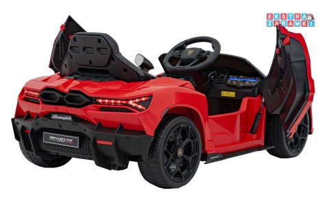 Lamborghini Revuelto na akumulator - czerwony, 4x4, 2x45W i 2x35W, 12V/9Ah, pilot, ekoskóra, EVA [QLS-8603]