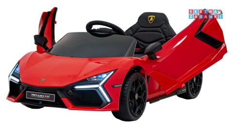 Lamborghini Revuelto na akumulator - czerwony, 4x4, 2x45W i 2x35W, 12V/9Ah, pilot, ekoskóra, EVA [QLS-8603]