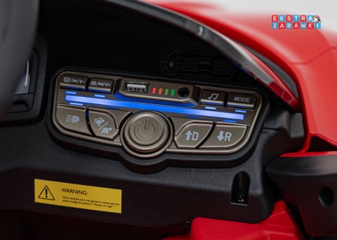 Lamborghini Revuelto na akumulator - czerwony, 4x4, 2x45W i 2x35W, 12V/9Ah, pilot, ekoskóra, EVA [QLS-8603]