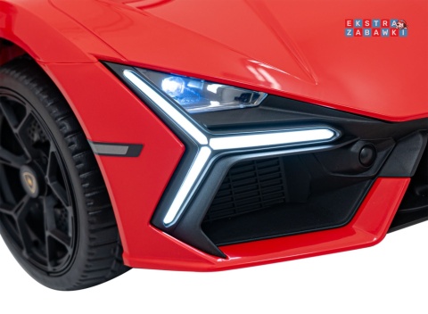 Lamborghini Revuelto na akumulator - czerwony, 4x4, 2x45W i 2x35W, 12V/9Ah, pilot, ekoskóra, EVA [QLS-8603]