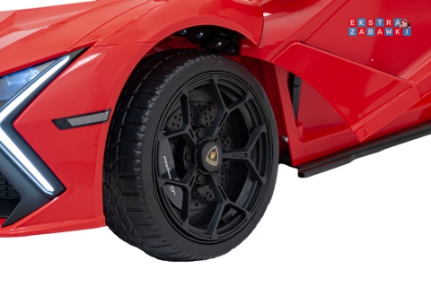 Lamborghini Revuelto na akumulator - czerwony, 4x4, 2x45W i 2x35W, 12V/9Ah, pilot, ekoskóra, EVA [QLS-8603]