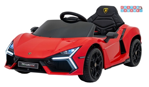 Lamborghini Revuelto na akumulator - czerwony, 4x4, 2x45W i 2x35W, 12V/9Ah, pilot, ekoskóra, EVA [QLS-8603]