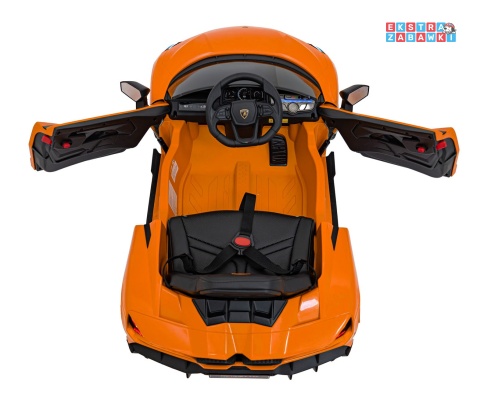 Lamborghini Revuelto na akumulator - pomarańczowy, 4x4, 2x45W i 2x35W, 12V/9Ah, pilot, ekoskóra, EVA [QLS-8603]