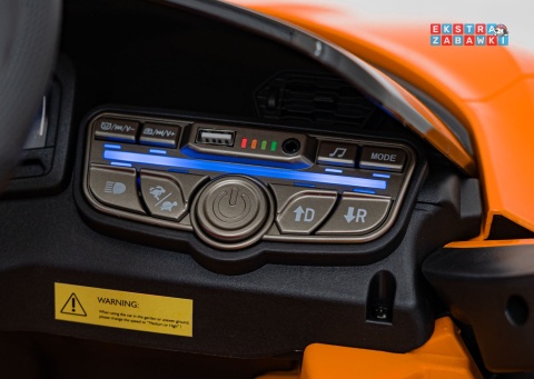 Lamborghini Revuelto na akumulator - pomarańczowy, 4x4, 2x45W i 2x35W, 12V/9Ah, pilot, ekoskóra, EVA [QLS-8603]