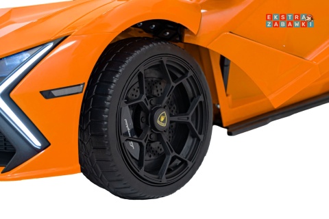 Lamborghini Revuelto na akumulator - pomarańczowy, 4x4, 2x45W i 2x35W, 12V/9Ah, pilot, ekoskóra, EVA [QLS-8603]