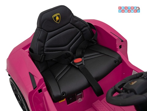Lamborghini Revuelto na akumulator - różowy, 4x4, 2x45W i 2x35W, 12V/9Ah, pilot, ekoskóra, EVA [QLS-8603]