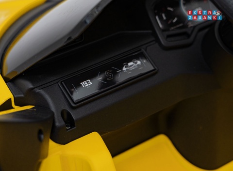 Lamborghini Revuelto na akumulator - żółty, 4x4, 2x45W i 2x35W, 12V/9Ah, pilot, ekoskóra, EVA [QLS-8603]