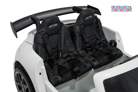 Porsche 911 GT3 STRONG dwuosobowe na akumulator - biały, 2x280W 24V/10Ah, wyciszone silniki, pilot, EVA, LED [DK-P911.STRONG]