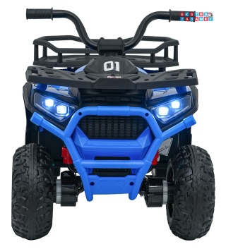 Quad ATV Robust 01 na akumulator - niebieski, 4x35W 12V/9Ah, EVA, LED, ekoskóra [XMX-651]