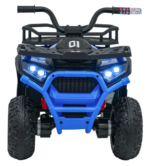 Quad ATV Robust 01 na akumulator - niebieski, 4x35W 12V/9Ah, EVA, LED, ekoskóra [XMX-651]