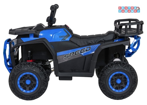 Quad ATV Robust 01 na akumulator - niebieski, 4x35W 12V/9Ah, EVA, LED, ekoskóra [XMX-651]