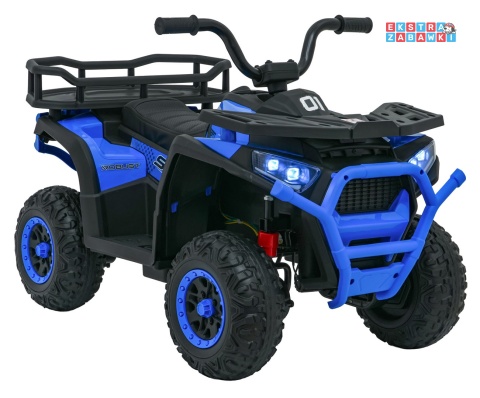 Quad ATV Robust 01 na akumulator - niebieski, 4x35W 12V/9Ah, EVA, LED, ekoskóra [XMX-651]
