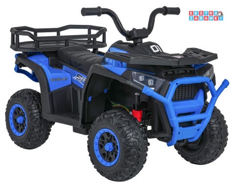 Quad ATV Robust 01 na akumulator - niebieski, 4x35W 12V/9Ah, EVA, LED, ekoskóra [XMX-651]
