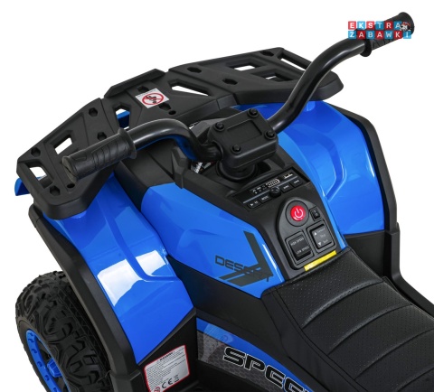 Quad ATV Robust 01 na akumulator - niebieski, 4x35W 12V/9Ah, EVA, LED, ekoskóra [XMX-651]