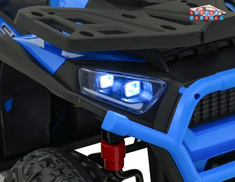 Quad ATV Robust 01 na akumulator - niebieski, 4x35W 12V/9Ah, EVA, LED, ekoskóra [XMX-651]