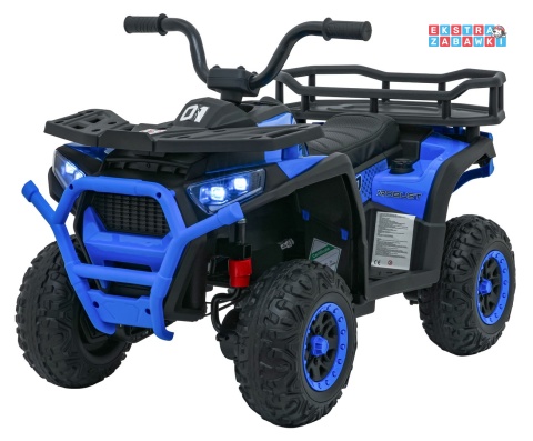Quad ATV Robust 01 na akumulator - niebieski, 4x35W 12V/9Ah, EVA, LED, ekoskóra [XMX-651]