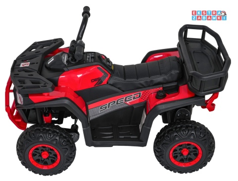 Quad ATV Robust 01 na akumulator - czerwony, 4x35W 12V/9Ah, EVA, LED, ekoskóra [XMX-651]
