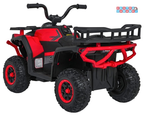 Quad ATV Robust 01 na akumulator - czerwony, 4x35W 12V/9Ah, EVA, LED, ekoskóra [XMX-651]