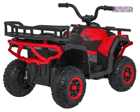 Quad ATV Robust 01 na akumulator - czerwony, 4x35W 12V/9Ah, EVA, LED, ekoskóra [XMX-651]