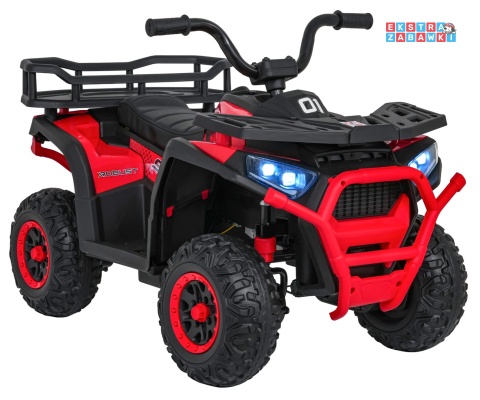 Quad ATV Robust 01 na akumulator - czerwony, 4x35W 12V/9Ah, EVA, LED, ekoskóra [XMX-651]