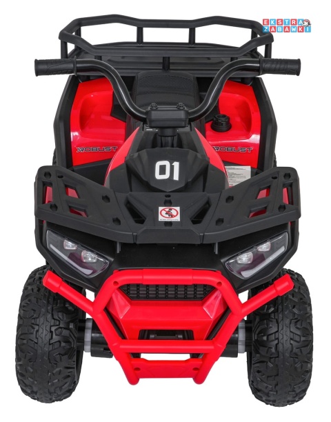 Quad ATV Robust 01 na akumulator - czerwony, 4x35W 12V/9Ah, EVA, LED, ekoskóra [XMX-651]