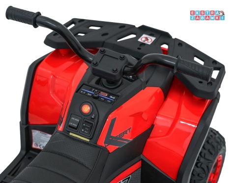 Quad ATV Robust 01 na akumulator - czerwony, 4x35W 12V/9Ah, EVA, LED, ekoskóra [XMX-651]