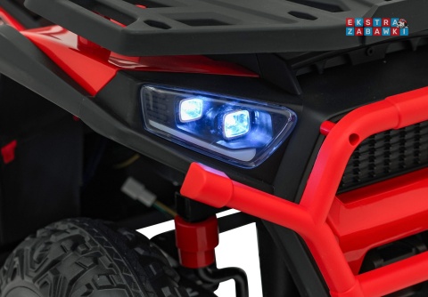 Quad ATV Robust 01 na akumulator - czerwony, 4x35W 12V/9Ah, EVA, LED, ekoskóra [XMX-651]