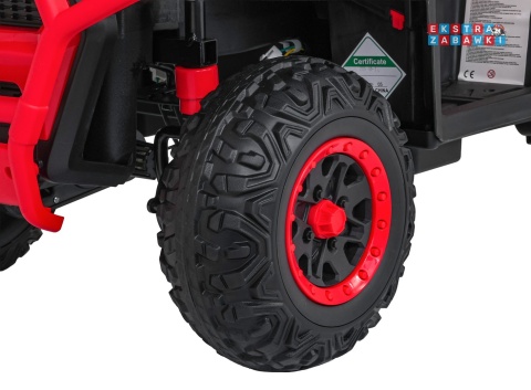 Quad ATV Robust 01 na akumulator - czerwony, 4x35W 12V/9Ah, EVA, LED, ekoskóra [XMX-651]