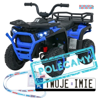Quad ATV Robust 01 na akumulator - niebieski, 4x35W 12V/9Ah, EVA, LED, ekoskóra [XMX-651]