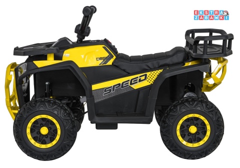 Quad ATV Robust 01 na akumulator - żółty, 4x35W 12V/9Ah, EVA, LED, ekoskóra [XMX-651]