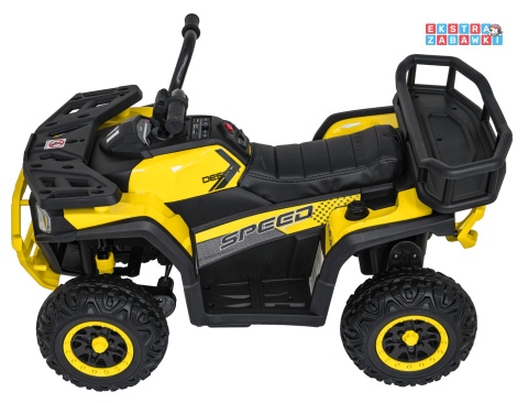 Quad ATV Robust 01 na akumulator - żółty, 4x35W 12V/9Ah, EVA, LED, ekoskóra [XMX-651]