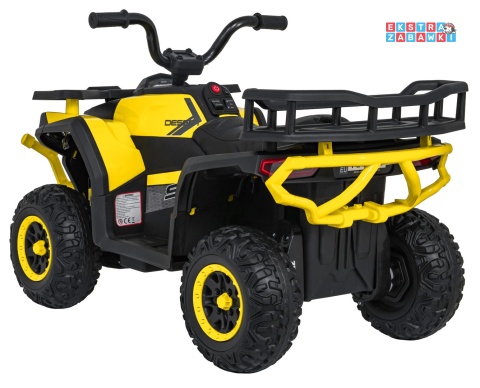 Quad ATV Robust 01 na akumulator - żółty, 4x35W 12V/9Ah, EVA, LED, ekoskóra [XMX-651]