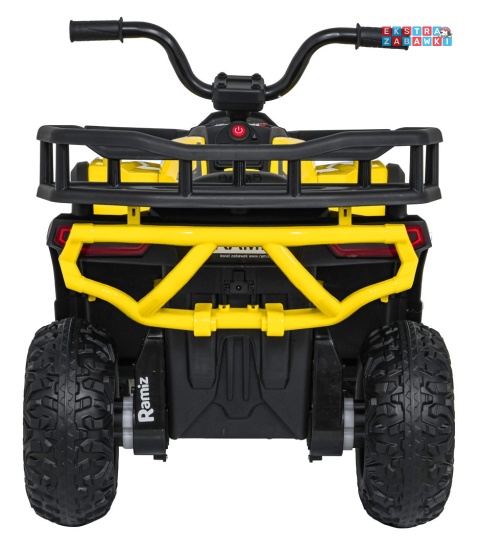 Quad ATV Robust 01 na akumulator - żółty, 4x35W 12V/9Ah, EVA, LED, ekoskóra [XMX-651]