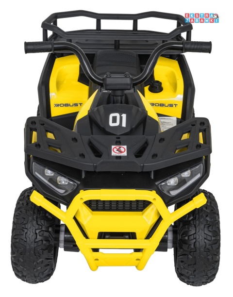 Quad ATV Robust 01 na akumulator - żółty, 4x35W 12V/9Ah, EVA, LED, ekoskóra [XMX-651]