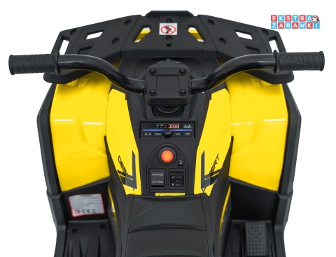 Quad ATV Robust 01 na akumulator - żółty, 4x35W 12V/9Ah, EVA, LED, ekoskóra [XMX-651]
